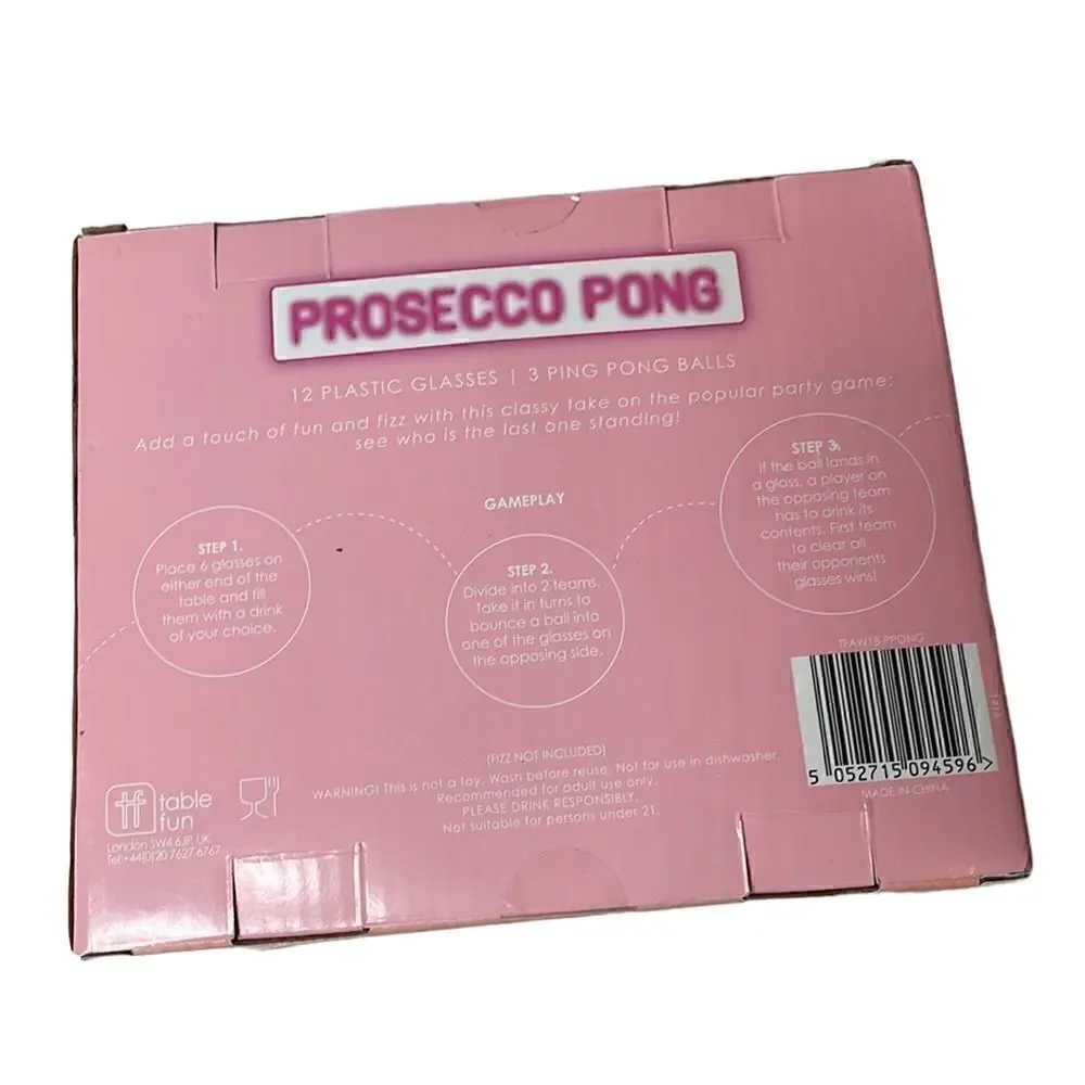 Prosecco Pong Game.